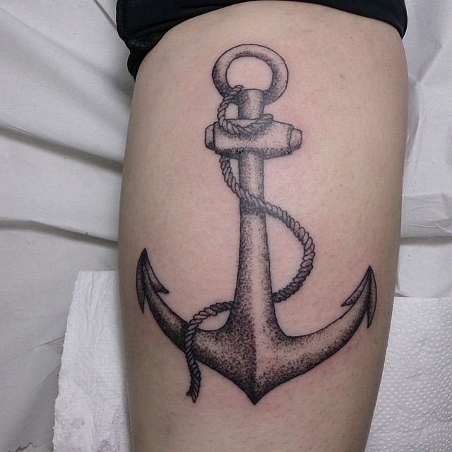 anchor-tattoo-black-and-grey-tattoo-design