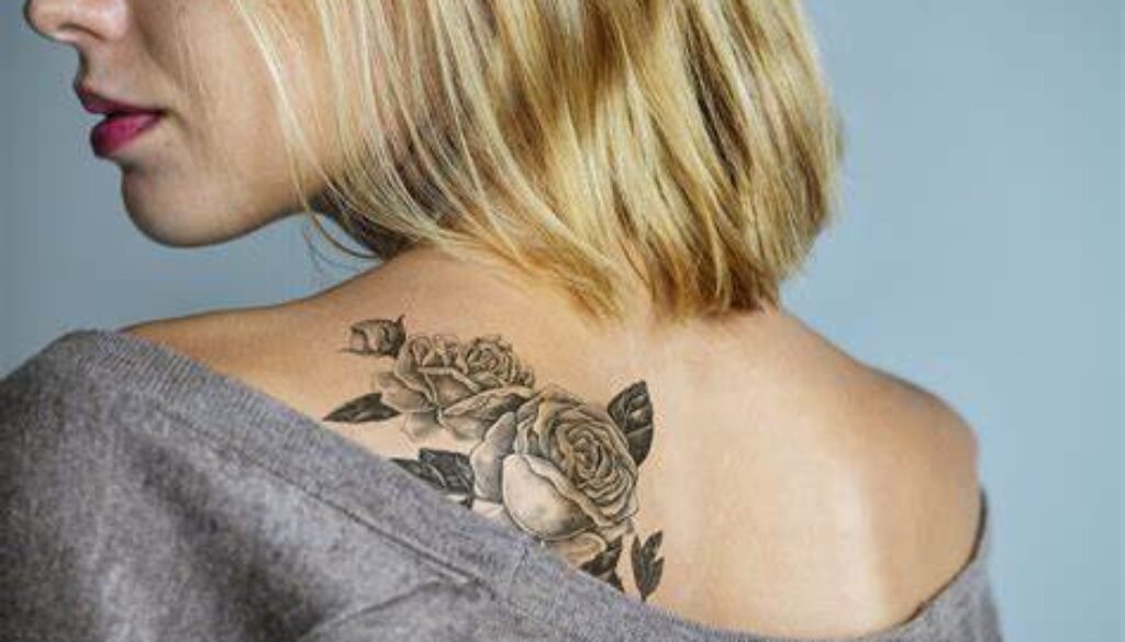 back tattoo on a woman