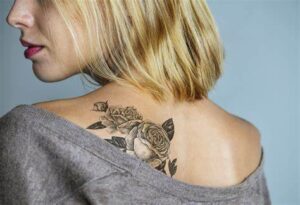 back tattoo on a woman